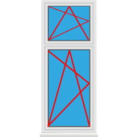 Kunststofffenster Dreh Kipp mit Oberlicht Dreh Kipp