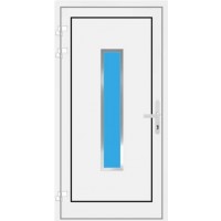 Kunststoff Haustür 1 Flügelig Edelstahl Modern Hannover