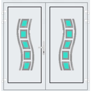 Aluminium Haustür 2 Flügelig Magdeburg