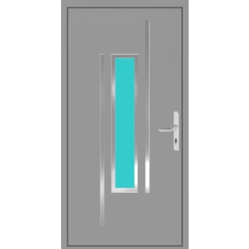 Aluminium Haustür 1 Flügelig München Flügelüberdeckend