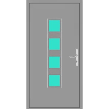 Aluminium Haustür Flügelüberdeckend Köln