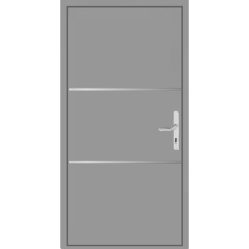 Aluminium Haustür Flügelüberdeckend Zerbst