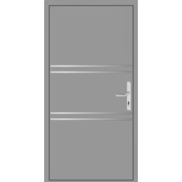 Aluminium Haustür Flügelüberdeckend Dessau