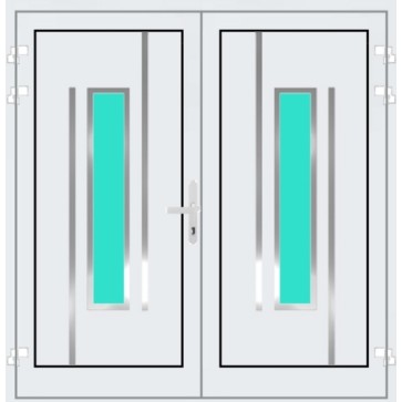 Aluminium Haustür 2 Flügelig München