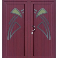 DV-262 2-flügelige Kunststoff Haustür