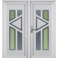 AV-283 2-flügelige Aluminium Haustür