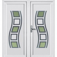 DV-292 2-flügelige Kunststoff Haustür