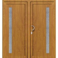 DV-431 2-flügelige Kunststoff Haustür