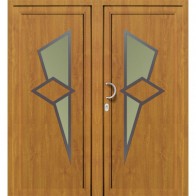 DV-440 2-flügelige Kunststoff Haustür