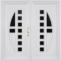 DV-70 2-flügelige Kunststoff Haustür 