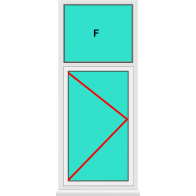 Aluminium Fenster Dreh mit Oberlicht Festverglast Online Kaufen