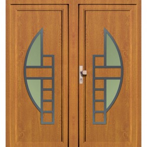 DV-271 2-flügelige Kunststoff Haustür