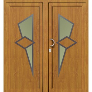 DV-440 2-flügelige Kunststoff Haustür