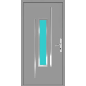 Aluminium Haustür 1 Flügelig München Flügelüberdeckend