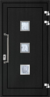 Kunststoff Haustür 1 Flügelig Edelstahl Modern Wiesbaden
